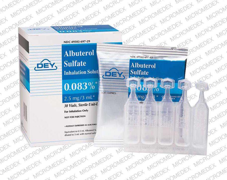 Albuterol 0.083 2.5mg3ml 30x3ml